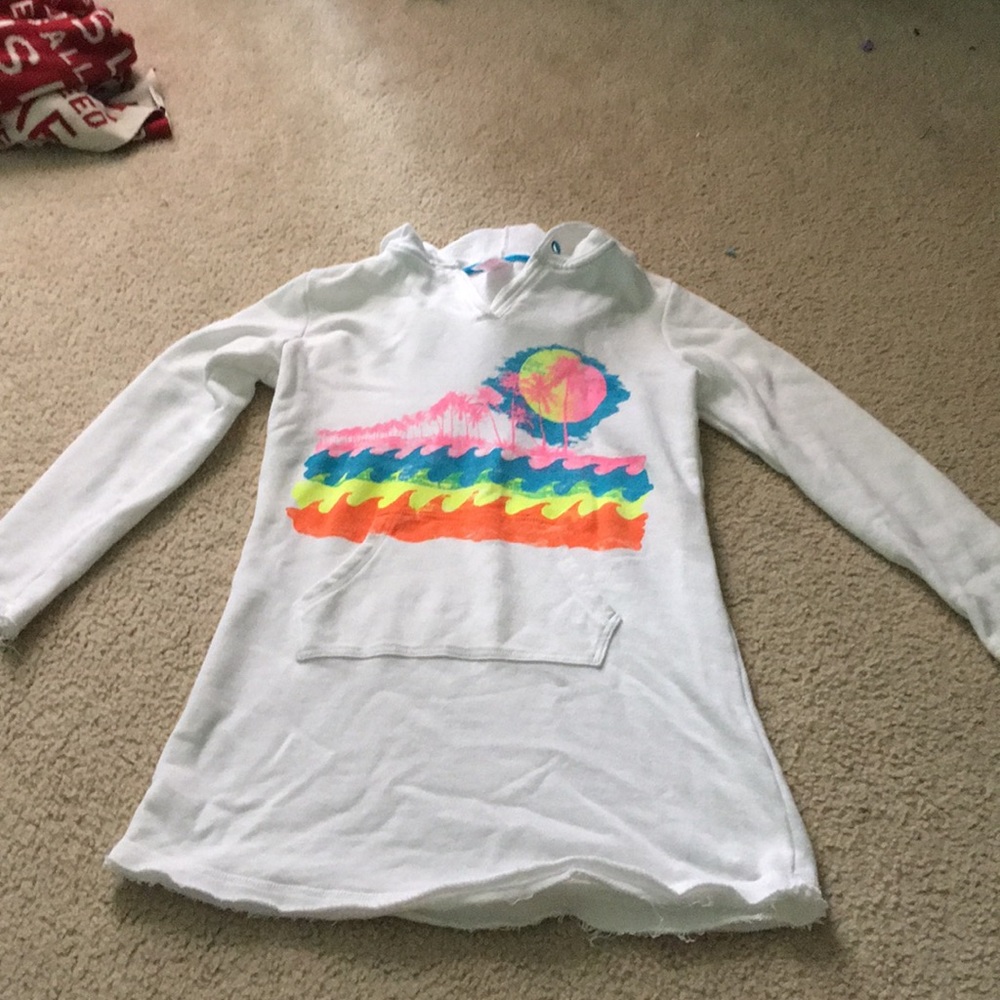 White Sunset Swimsuit Cover Up